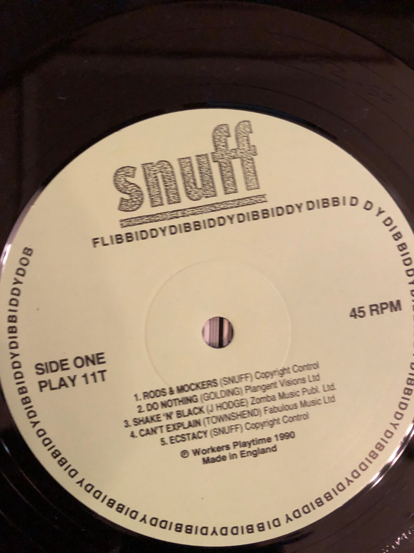 SNUFF "Flibbiddydibbiddydob" (UK Pressing)