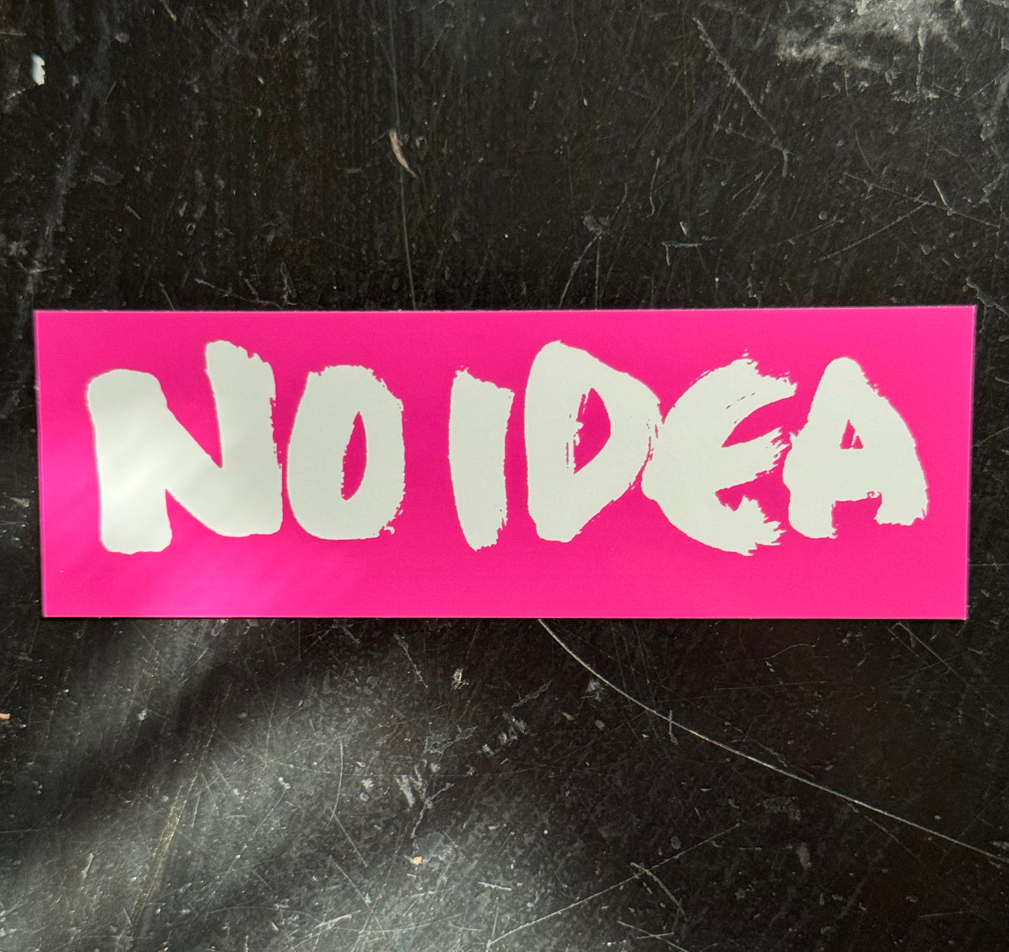 NO IDEA "Logo" Sticker (Pink & White)