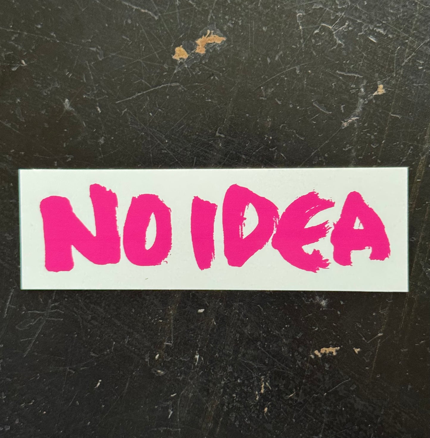 NO IDEA "Logo" Sticker (Pink & White)