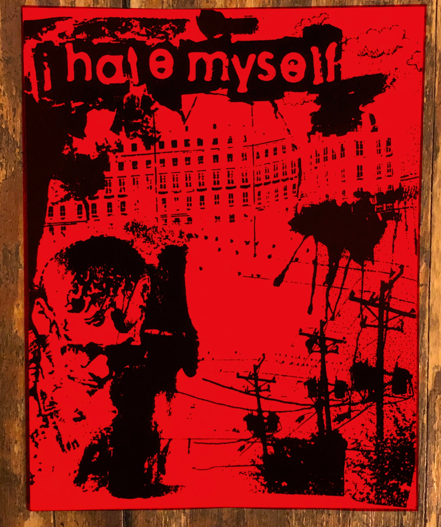 I HATE MYSELF "Eleven Songs" Sticker RED