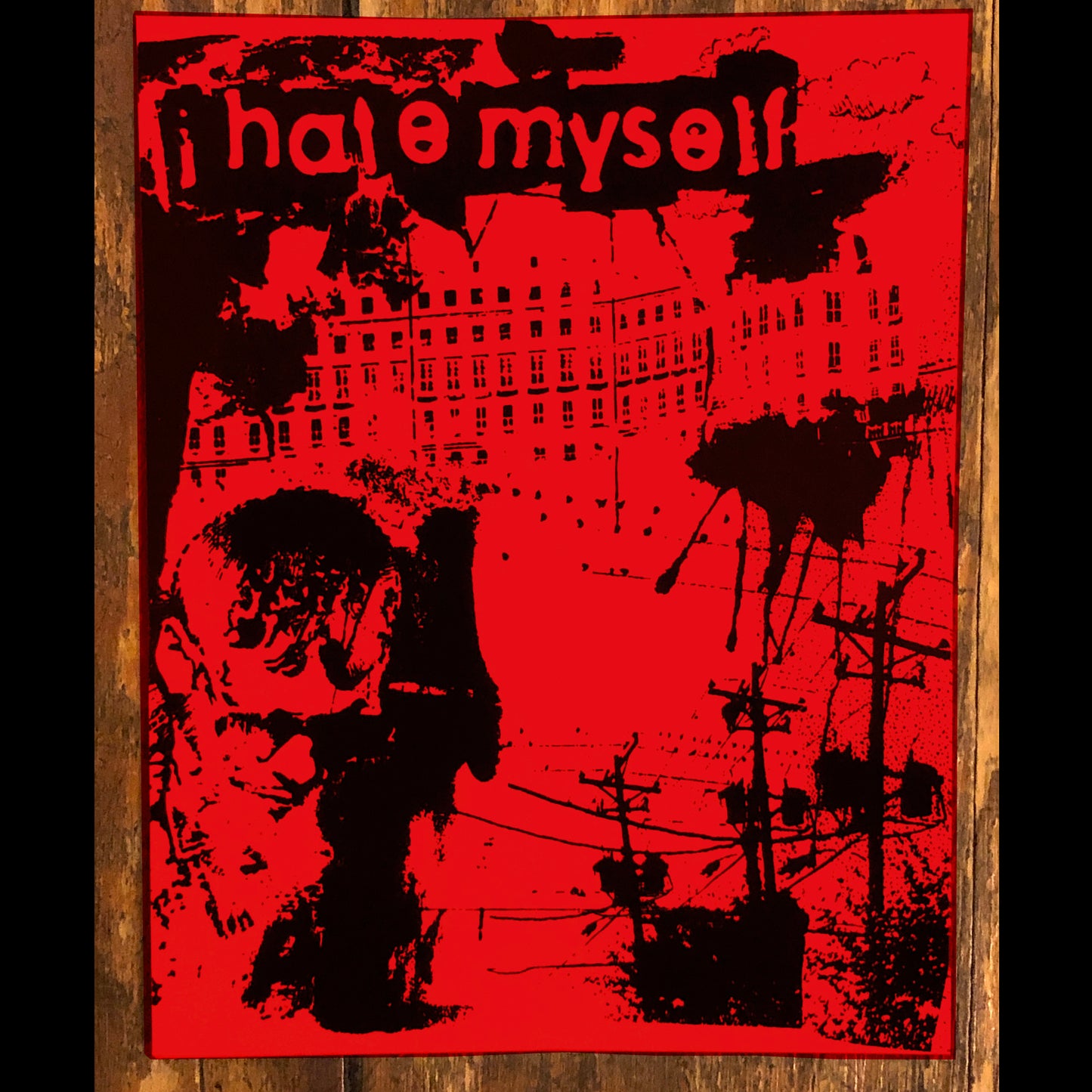 I HATE MYSELF "Eleven Songs" Sticker RED