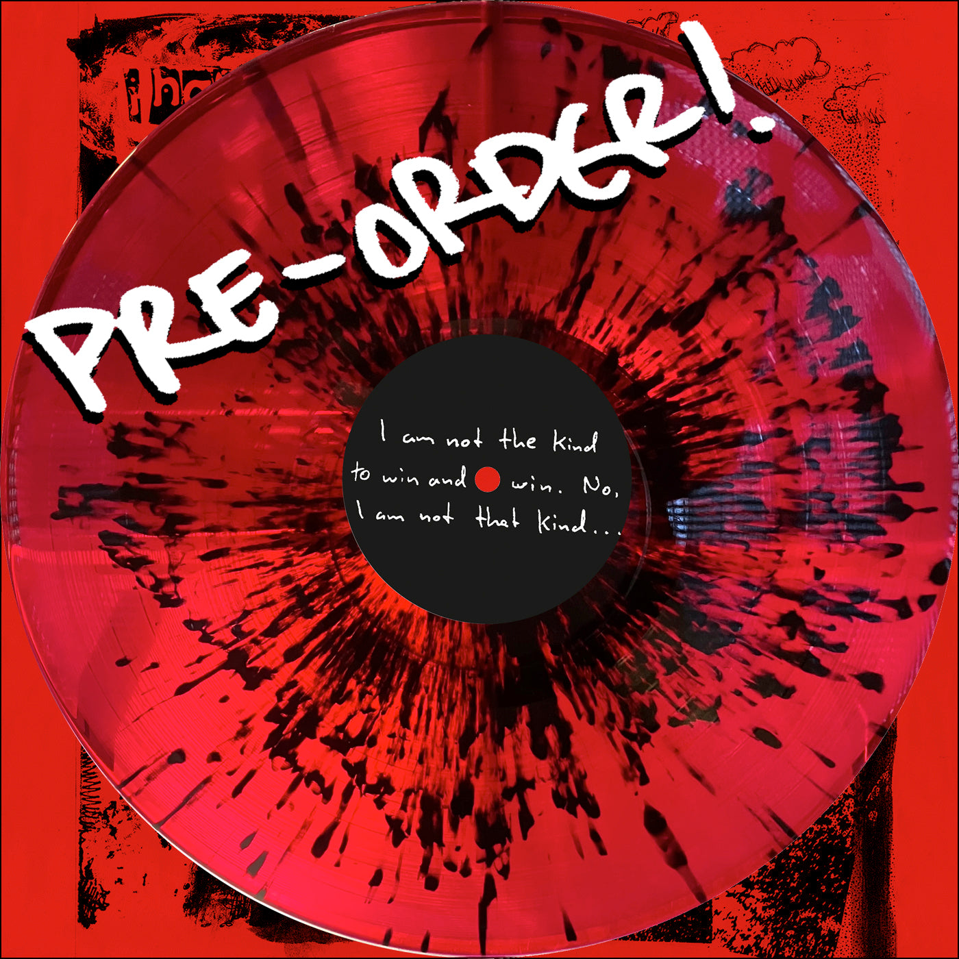 I HATE MYSELF "Eleven Songs" (LTD to 250) RED & BLACK SPLATTER