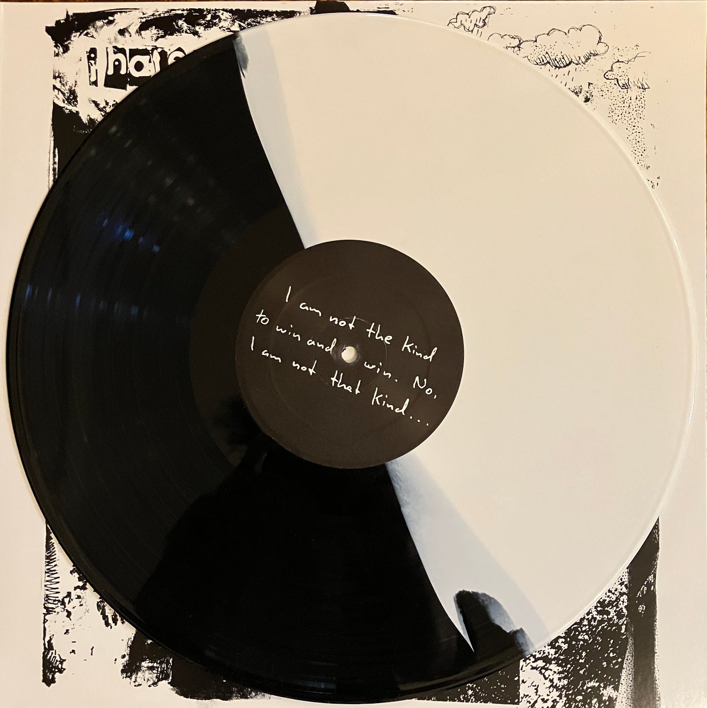 I HATE MYSELF "Eleven Songs" (LTD to 250) BLACK & WHITE SPLIT