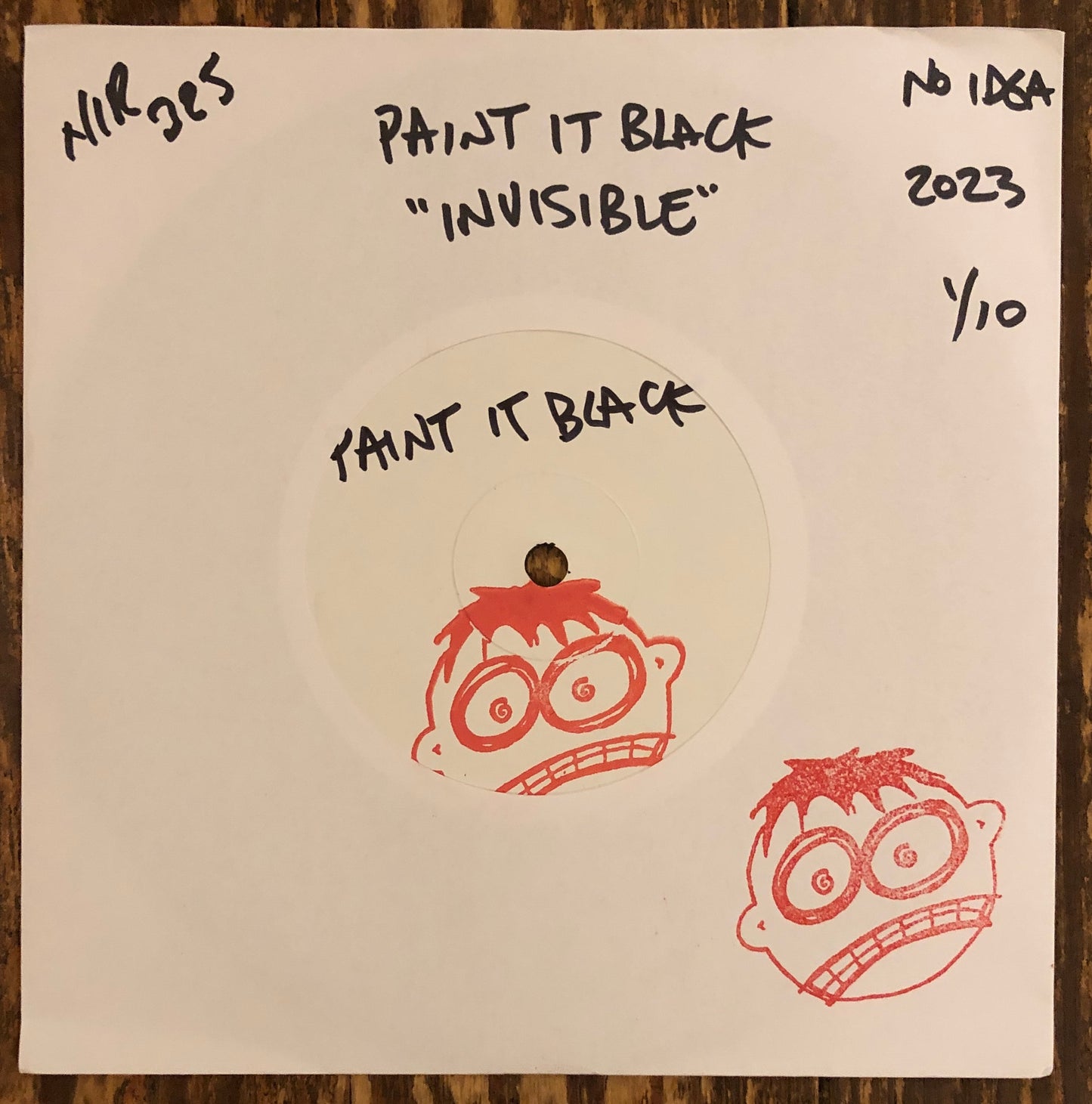 PAINT IT BLACK "Invisible" TEST PRESSING