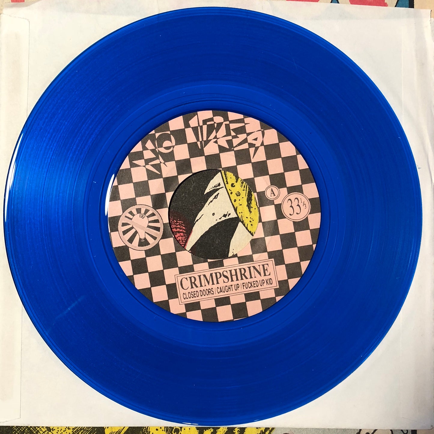 NO IDEA FANZINE #7 with CRIMPSHRINE/MUTLEY CHIX record inside (COLORED VINYL)